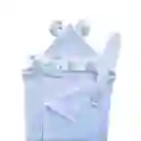 Toalla Delantal Con Capota Para Bebé- Elefantes Azules