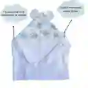 Toalla Delantal Con Capota Para Bebé- Elefantes Azules