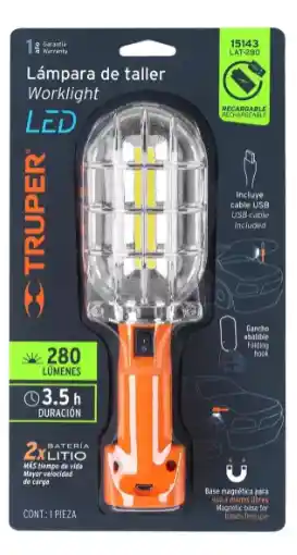 Lámpara De Taller Led 280 Lumens Truper