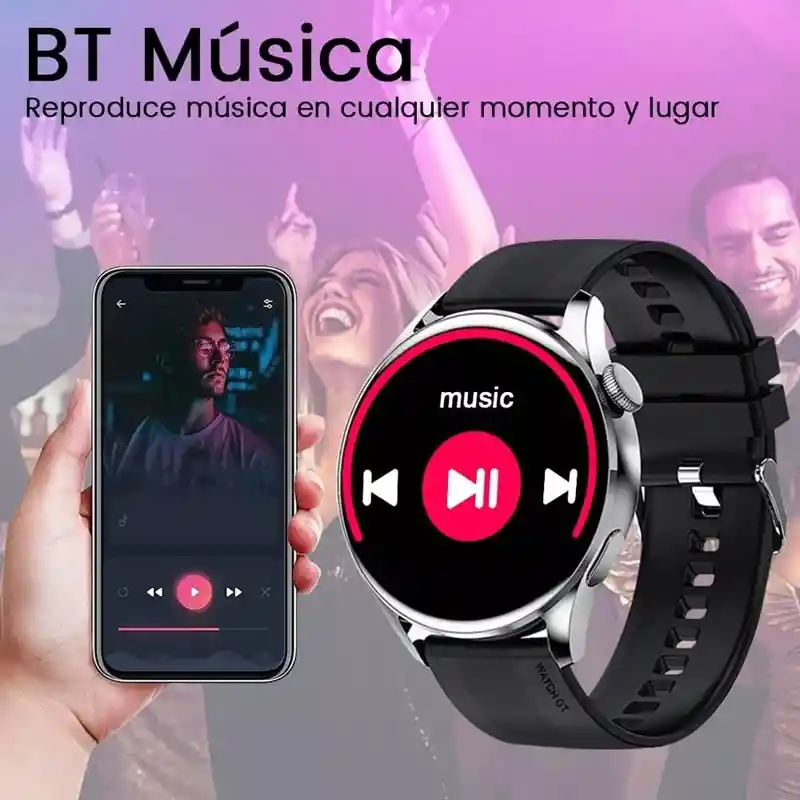 Reloj Inteligente Gt5 Bluetooth Deportivo