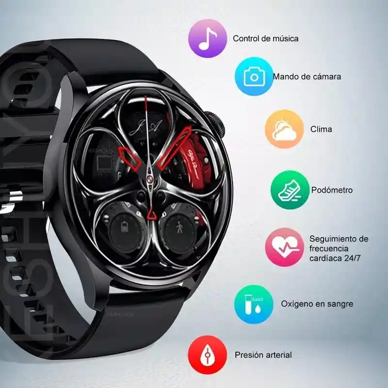 Reloj Inteligente Gt5 Bluetooth Deportivo