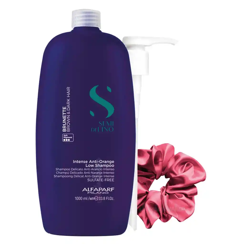 Alfaparf Semi Di Lino Brunette Brown Dark Hair Shampoo Anti Naranja 1000ml