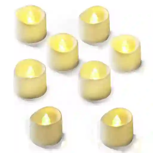 24 Velas Led Efecto Vela Real Titila Con Bateria, Hora Loca