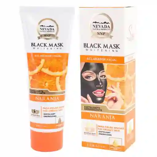 Nevada Mascarilla Black Mask De Naranja Aclarador Facial 120g