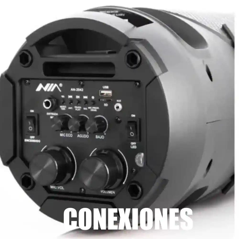 Torre De Sonido Sonivox 7000w Original Con Micrófono