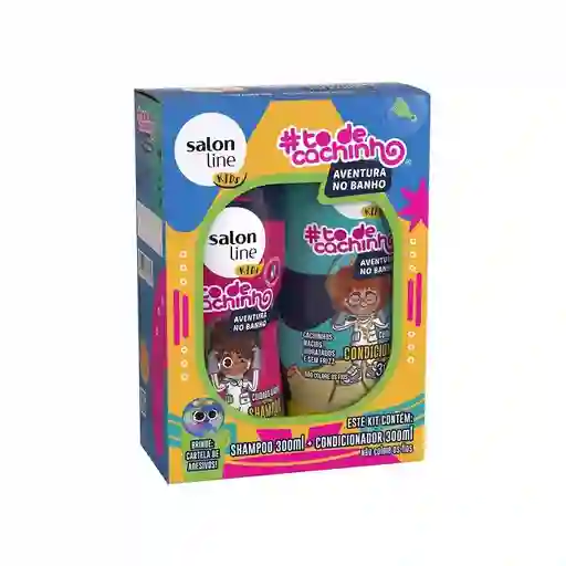 Salon Line Kit Shampoo + Acondicionador Cuidado Diario - Todecachinho Kids - Niños 300 Ml