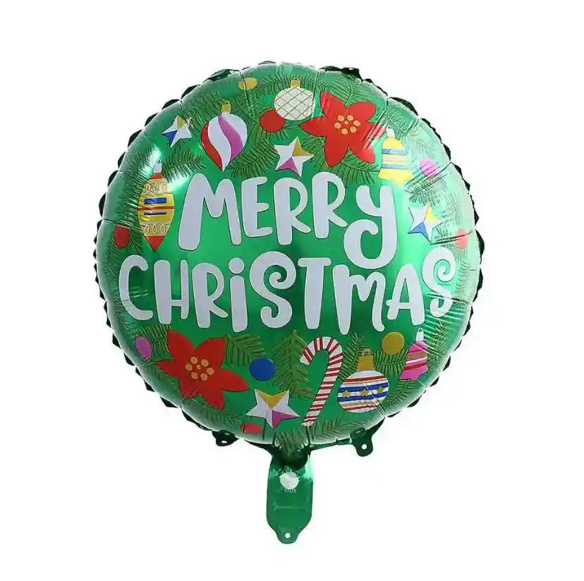 Globo Metalizado Navidad Merry Christmas (45 Cm)