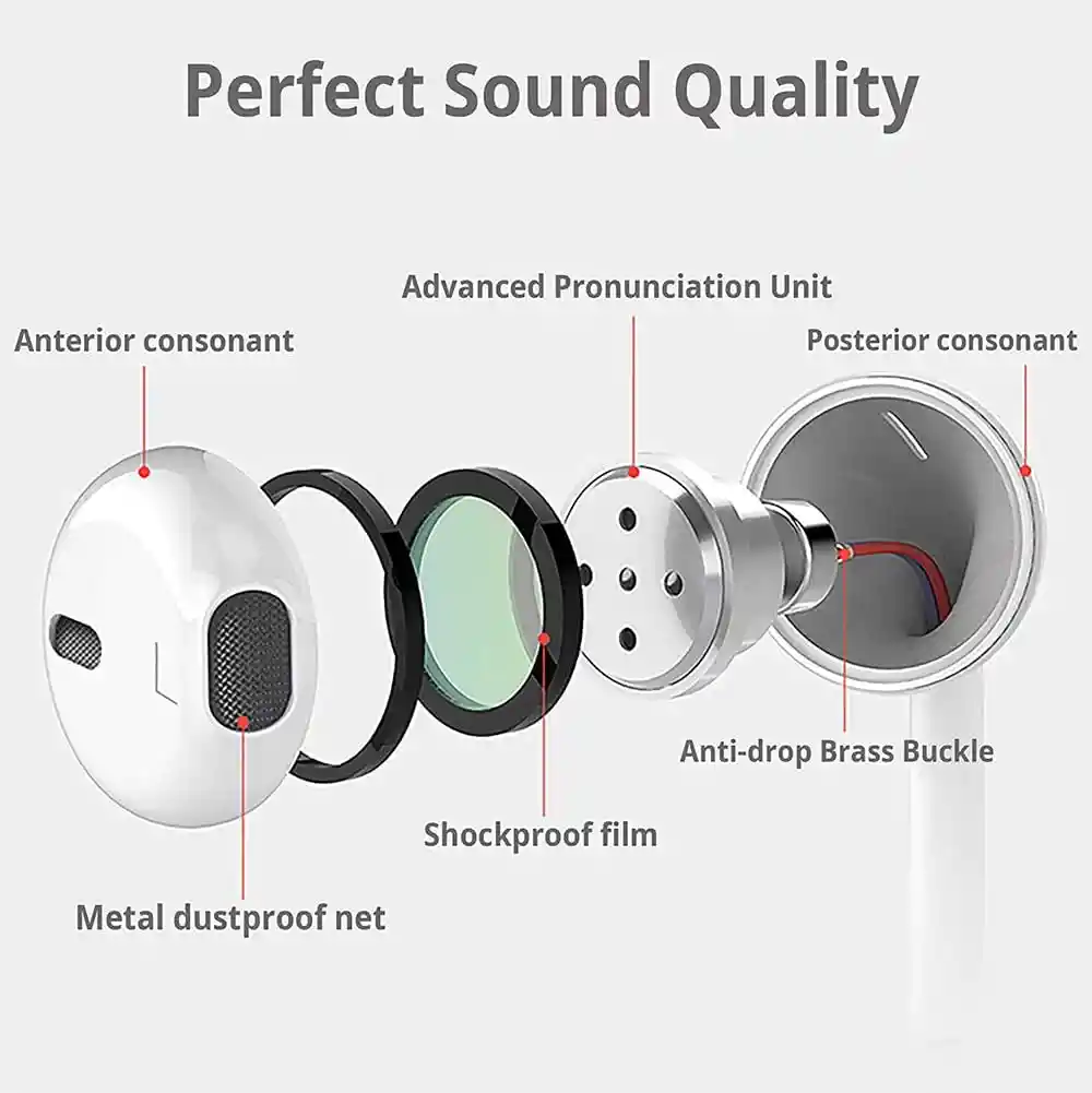 Audifonos Alambricos Manos Libres Lightning Apple Earpods Iphone Genérico