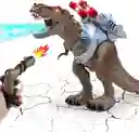 Juguete De Dinosaurio De Control Remoto Para Niños, Figura De Acción De Tiro De Ataque De Batalla Con Luz Led, Tiranosaurio Rex, Juguete Para Regalo