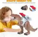 Juguete De Dinosaurio De Control Remoto Para Niños, Figura De Acción De Tiro De Ataque De Batalla Con Luz Led, Tiranosaurio Rex, Juguete Para Regalo