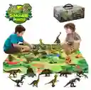 Juego De Dinosaurios Con Tapete Estuche 12 Piezas