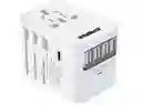 Adaptador Enchufes Viaje Europeo Universal Internacional 4 Usb A 1 Usb C