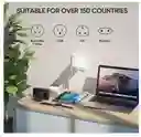 Adaptador Enchufes Viaje Europeo Universal Internacional 4 Usb A 1 Usb C