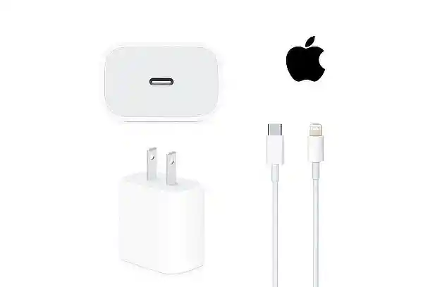 Cargador Iphone Tipo C 20w + Cable Iphone Usb-c (1metros) Carga Rapida Aaa 1:1