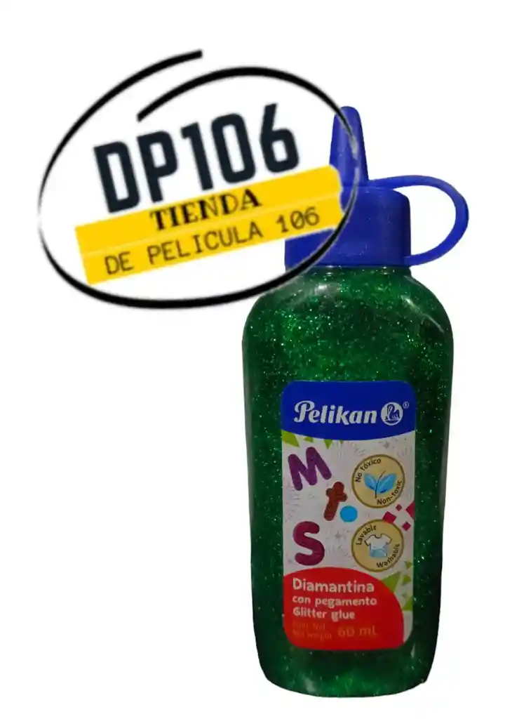 Escarcha Liquida Verde Oscuro 60 Ml Pelikan / Diamantina Con Pegamento