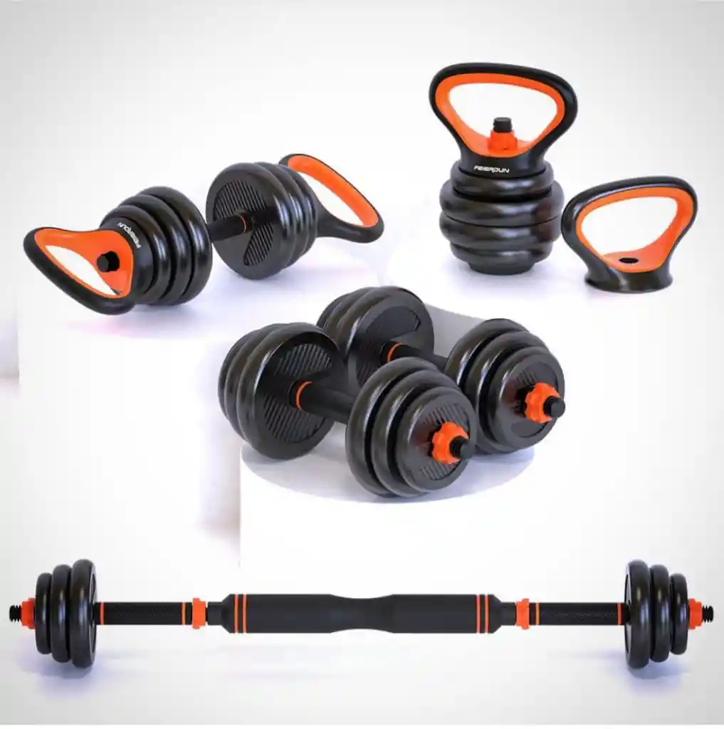 Set De Mancuernas Pesas Convertibles 20kg Rusa Push Up Gym