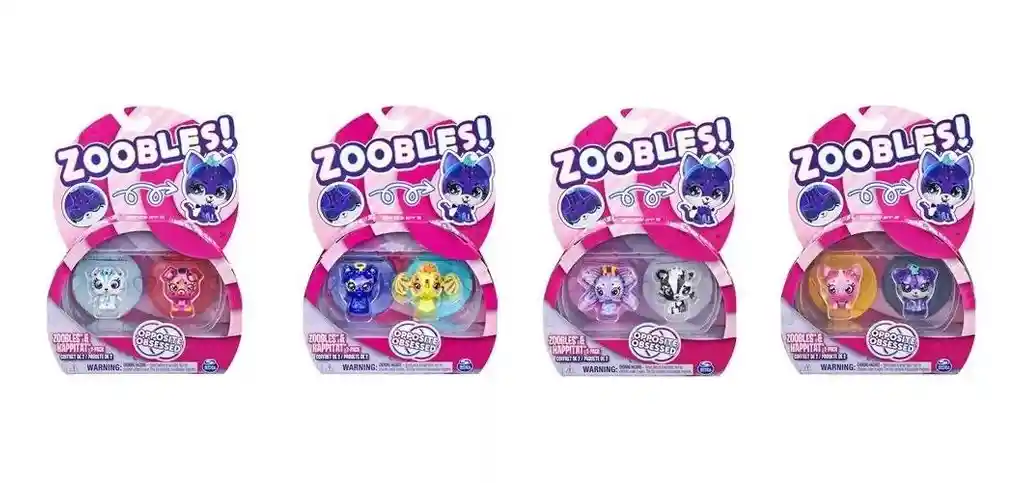 Zoobles Animal 2pk - Llama/elephant