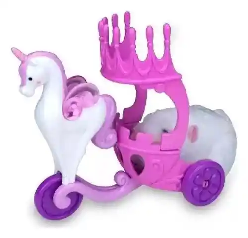 Zhu Zhu Princesa Carruaje Unicornio (no Incluye Hamster)