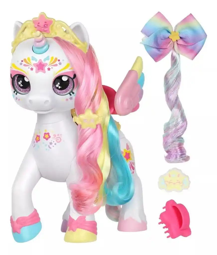 Kindi Kids Secret Saddle Unicorn Rainbow Star Dress Up Magic