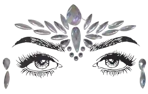 Gemas De Diamante Plateada - Maquillaje