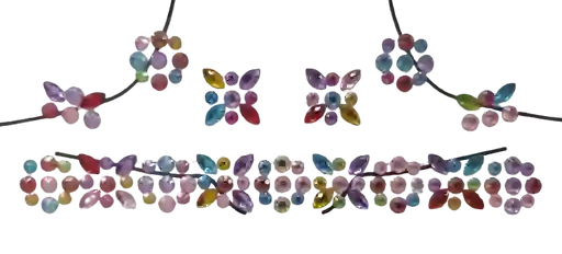 Gemas De Diamante Multicolor - Maquillaje Corporal