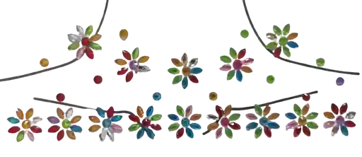 Gemas De Diamante Multicolor - Maquillaje Corporal