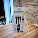 Cable Beck Play 3 En 1 De 66w Tipo C,v8 , Iphone