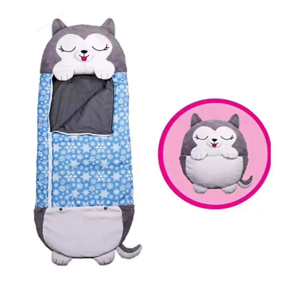 Bolsa Saco De Dormir Infantil Sleeping Happy 135 Cm Lobo							