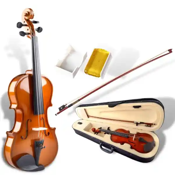 Violin Marca Greko Acabado Brillante 4/4 Funcional Incluye Arco Resina O Brea Estuche Maletin Rigido Instrumento Musical