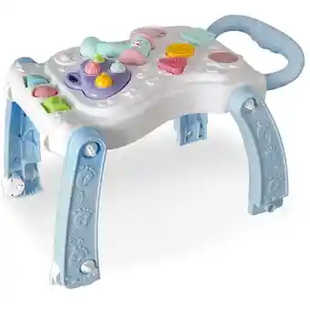 Andadera Musical Y Mesa Didactica Con Actividades Para Bebe Rosa 999c