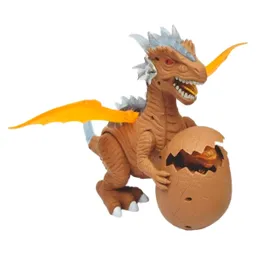 Dinosaurio Dragon + Hijo Bebé Cria Luces Y Sonidos 32cm Alto Ref: 6627b