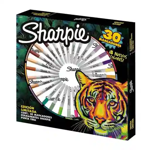 Ruleta Sharpie X 30 Marcadores (8 Colores Nuevos) Edición Limitada