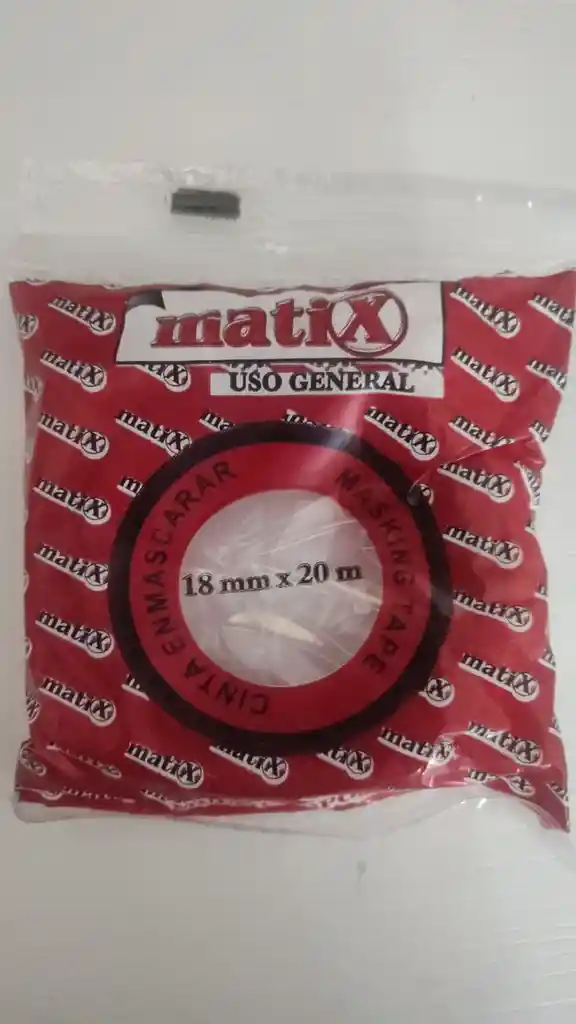 Cinta Enmascarar 3/4¨ Matix X 20 Metros