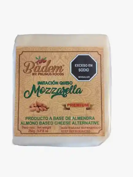 Queso Mozzarella De Almendras Badem X 250 G