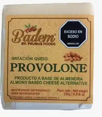 Queso Provolone De Almendras Tajado Badem X 250 G