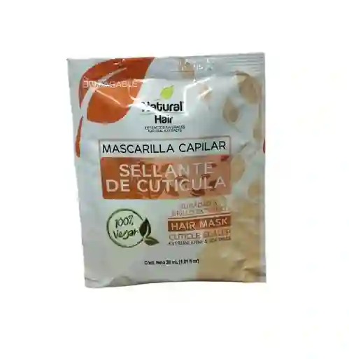 Mascarilla Tratamiento Sellante De Cutícula Natural Hair 100% Vegana