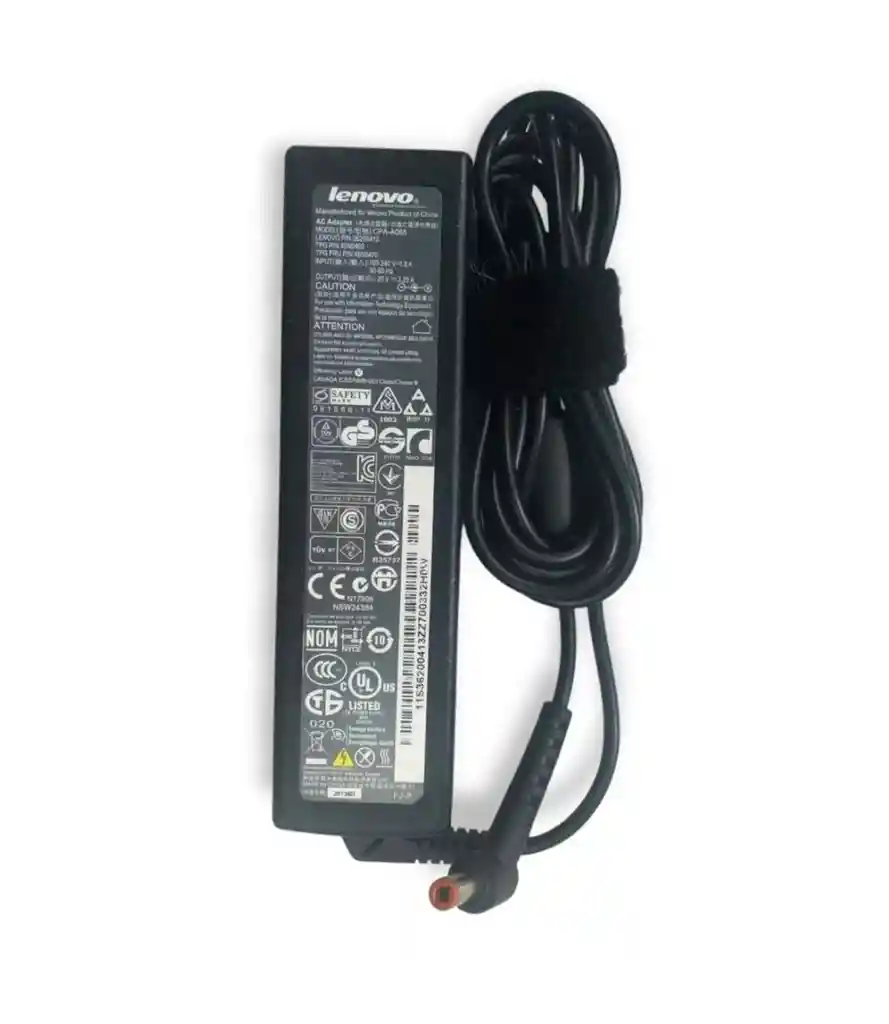 Cargador Lenovo Original 65 W 65a-ul Punta Cafe 20v 3.25a