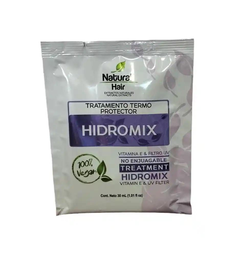 Mascarilla Tratamiento Hidromix Termo Protector Natural Hair 100% Vegana