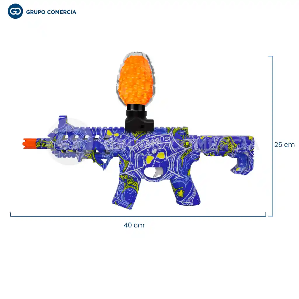 Pistola De Orbis Bolas Hidrogel Neón Eléctrica Recargable