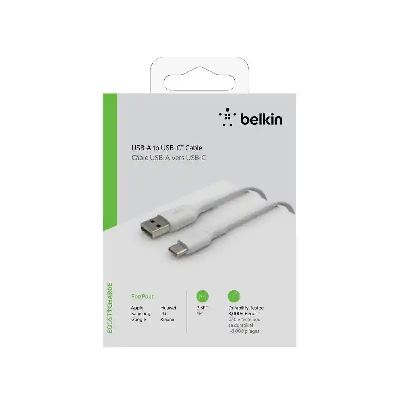 Cable Belkin Usb C / Usb A Blanco