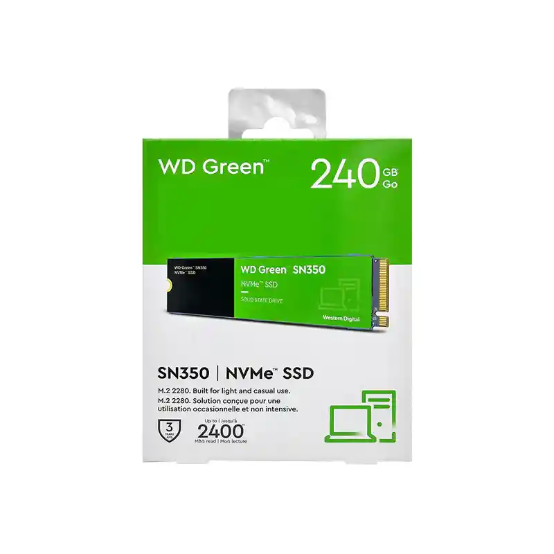 Disco Ssd Wd Green M2 Pcie 240gb Sn350