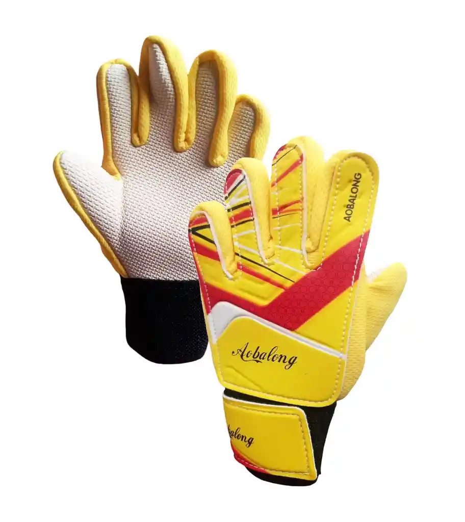 Guantes Portero #5 Para Niña Ó Niño Fútbol Arquero - Amarillo