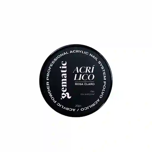 Acrilico De Uñas Gematic Rosa Claro