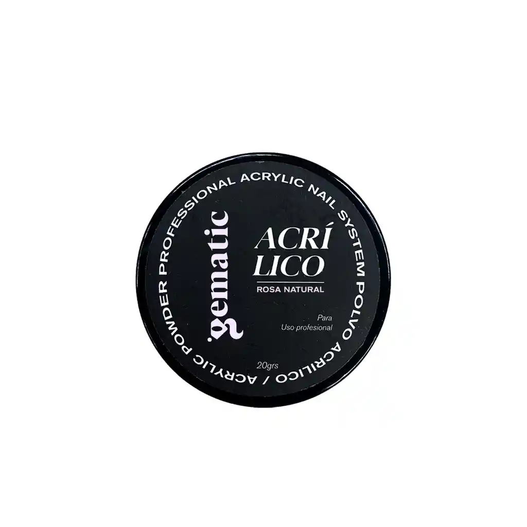 Acrilico De Uñas Gematic Rosa Natural