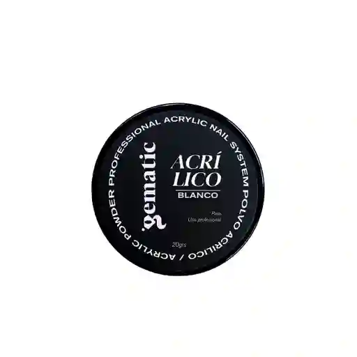 Acrilico De Uñas Gematic Blanco