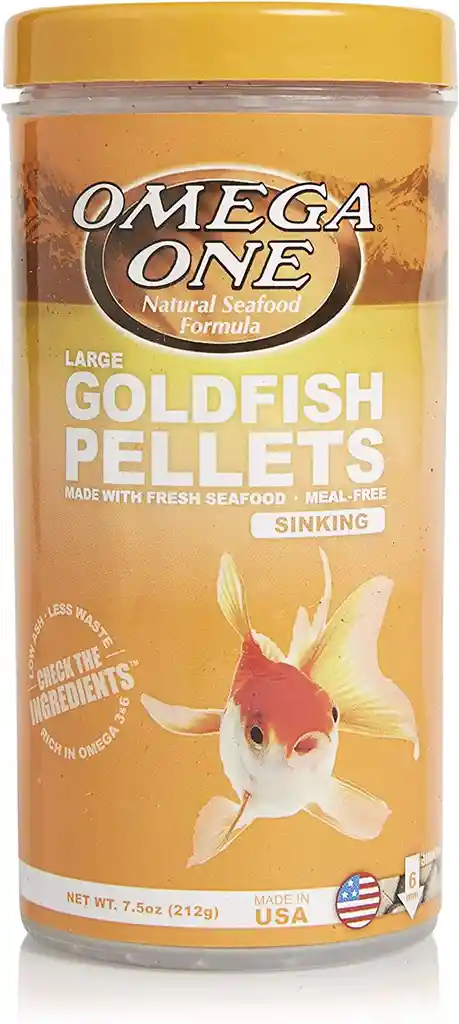 Goldfish Pellets Large Sinking 212g Omega One