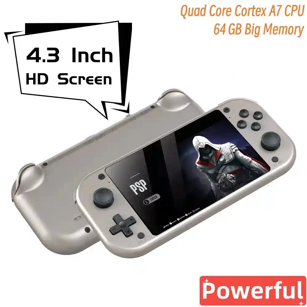 Mini Consola Portatil Doble Joystick Estilo Psp M17 | 64gb