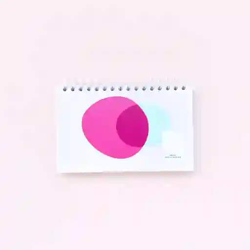 Cuaderno Mini Hojas Blancas Translucent Vibes Pink