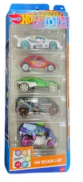 Autos Hot Wheels Pack X5 Carro Hot Wheels Design Lab