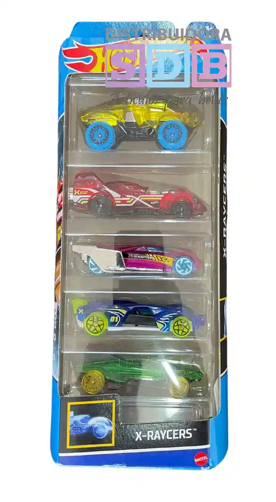 Autos Hot Wheels Pack X5 Carro Hot Wheels X Raycers